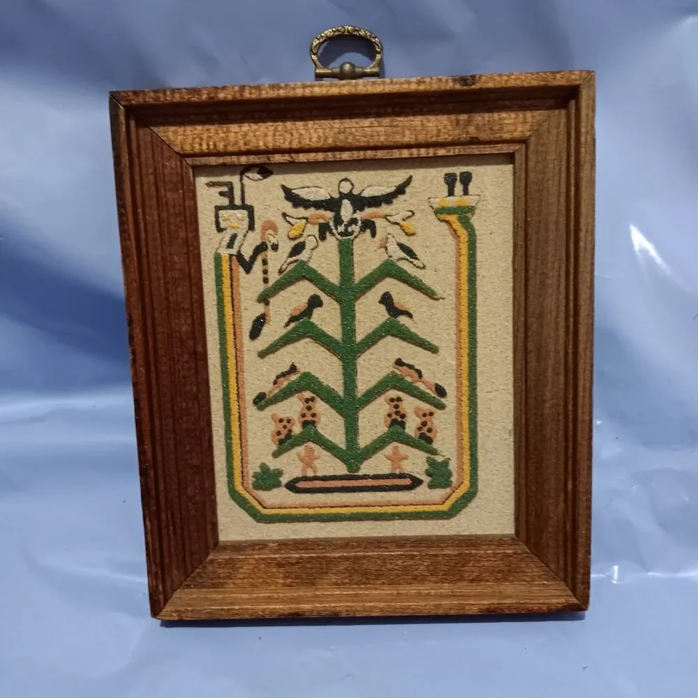 native american sand art painting